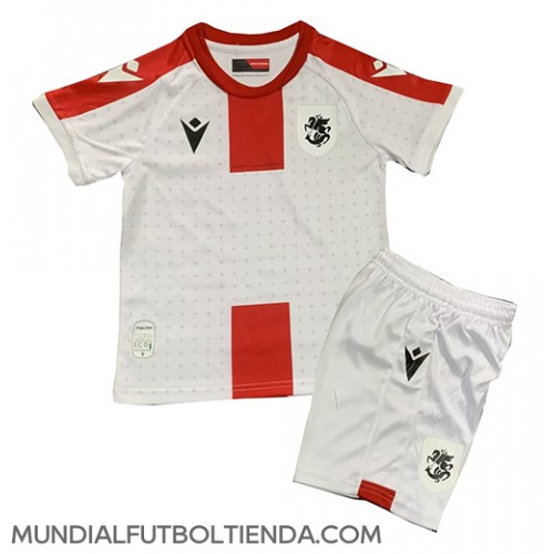 Camiseta Georgia Primera Equipación Replica Eurocopa 2024 para niños mangas cortas (+ Pantalones cortos)